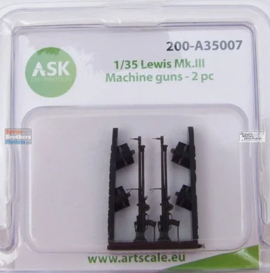 ASKA35007 1:35 ASK/Art Scale Lewis Mk.III Machine Gun Set (2pcs) - ArtScale