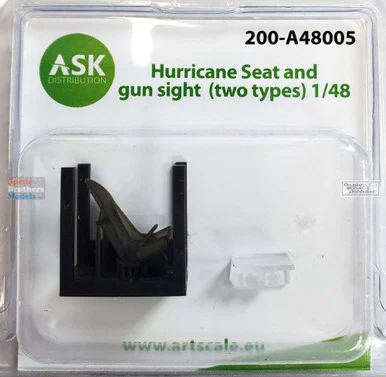 ASKA48005 1:48 ASK/Art Scale Hurricane Seat and Gun Sight (2 types) - ArtScale