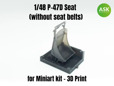 1/48 Art Scale P-47D Seat (without seat belts)