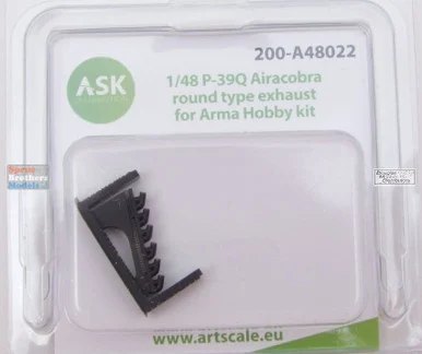 ASKA48022 1:48 ASK/Art Scale P-39Q Airacobra Round Type Exhaust (ARM kit)