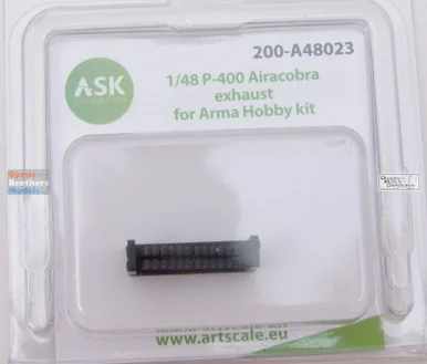 ASKA48023 1:48 ASK/Art Scale P-400 Airacobra Exhaust (ARM kit)