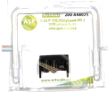 ASKA48025 1:48 ASK/Art Scale P-40E Warhawk Kittyhawk Mk.I Williamson G.45 Cine Gun Camera