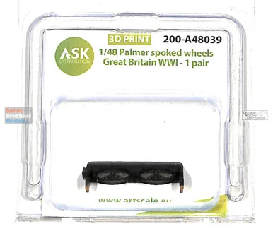 ASKA48039 1:48 ASK/Art Scale Palmer Spoked Wheels Set (for Sopwith Camel, Pup, Snipe) - ArtScale