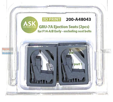 ASKA48043 1:48 ASK/Art Scale GRU-7A Ejection Seat Set without Seatbelts for F-14A F-14B Early