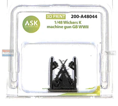 ASKA48044 1:48 ASK/Art Scale Vickers K Machine Gun Set WW2 - ArtScale