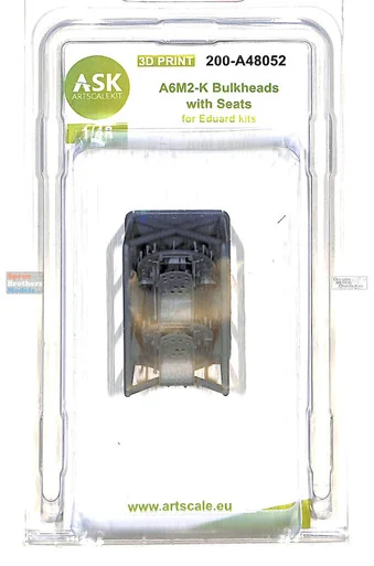 ASKA48052 1:48 ASK/Art Scale A6M2-K Zero Bulkhead with Seats (EDU kit)