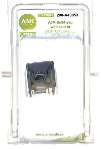 ASKA48053 1:48 ASK/Art Scale A6M Zero Bulkhead with Seat in Bottom Position (TAM kit) - ArtScale