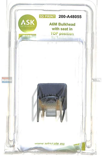 ASKA48055 1:48 ASK/Art Scale A6M Zero Bulkhead with Seat in Top Position (TAM kit) - ArtScale