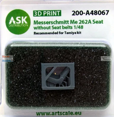 ASKA48067 1:48 ASK/Art Scale Me262A Seat without Seatbelts (TAM kit) - ArtScale