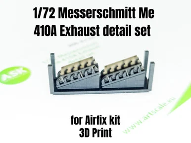 1/72 Art Scale Messerschmitt Me 410A Exhaust detail set rec. kit Airfix