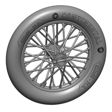 1/72 Art Scale German 610x85 spoked wheels - 1 pair