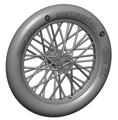 1/72 Art Scale German 760x100 spoked wheels - 1 pair