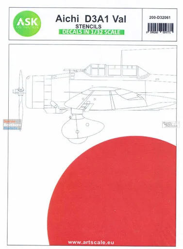 ASKD32061 1:32 ASK/Art Scale Decals - D3A1 Val Stencils