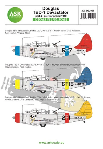 1/32 Art Scale Douglas TBD-1 Devastator part 4 - pre-war period 1940