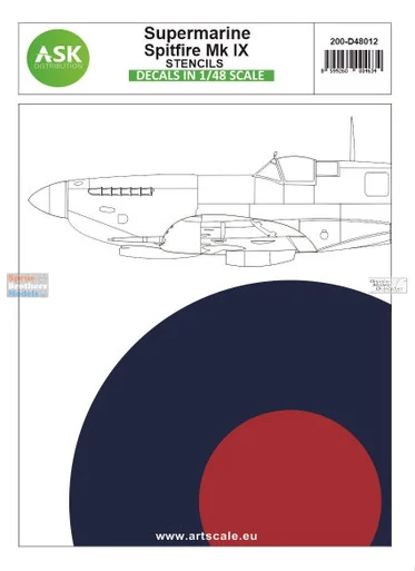 ASKD48012 1:48 ASK/Art Scale Decals - Spifire Mk.IX Stencils