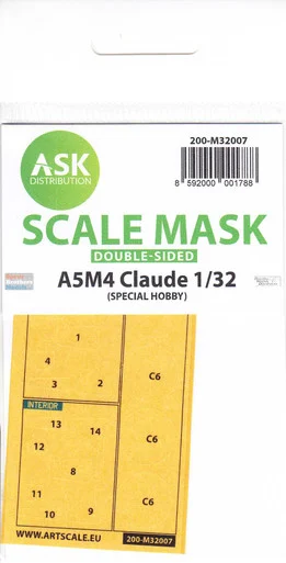 ASKM32007 1:32 ASK/Art Scale Mask [Double Sided] - A5M4 Claude (SPH kit)