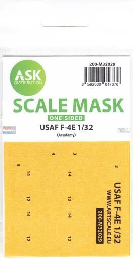 ASKM32029 1:32 ASK/Art Scale Mask - F-4E Phantom II (ACA kit)