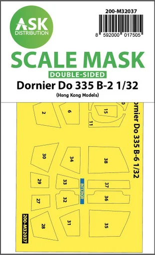 1/32 Art Scale Dornier Do 335B-2 double-sided mask for HK Models