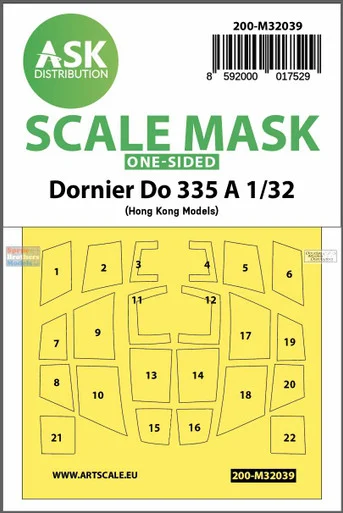 ASKM32039 1:32 ASK/Art Scale Mask - Do335A (HKM kit)