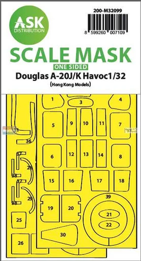 ASKM32099 1:32 ASK/Art Scale Mask - A-20J A-20K Havoc (HKM kit)