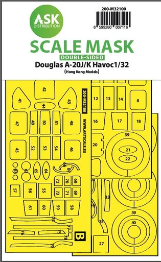 1/32 Art Scale A-20J/K Havoc double-sided express mas for HK Models