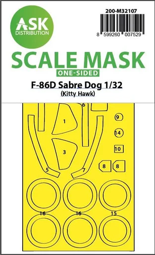1/32 Art Scale F-86D Sabre Dog one-sided express fit mask