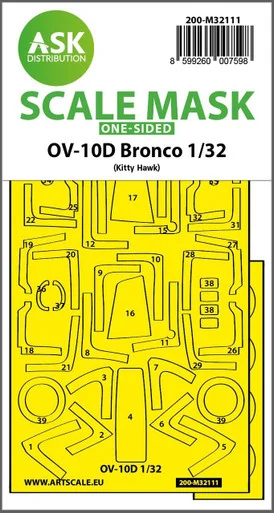1/32 Art Scale OV-1OD Bronco one-sided express fit mask for Kitty Hawk