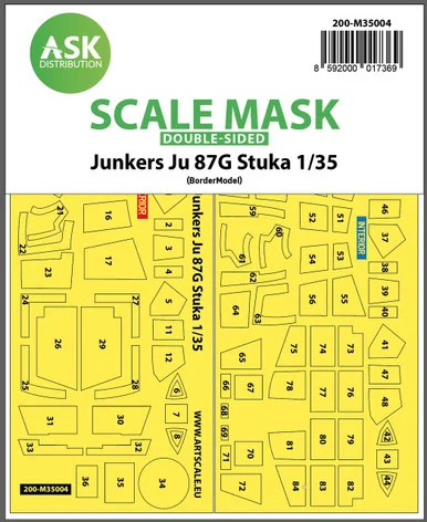 1/35 Art Scale Junkers Ju 87G Stuka double-sided painting mask for Border Model