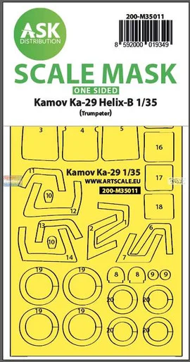 ASKM35011 1:35 ASK/Art Scale Mask - Ka-29 Helix-B (TRP kit)