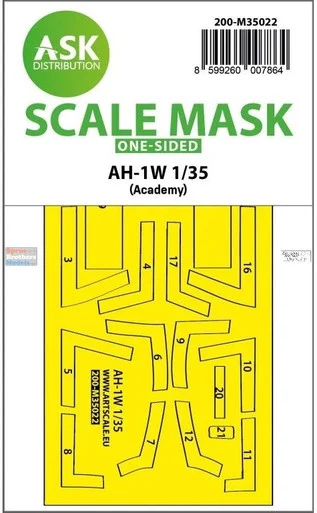 ASKM35022 1:35 ASK/Art Scale Mask - AH-1W Whiskey Cobra (ACA kit)