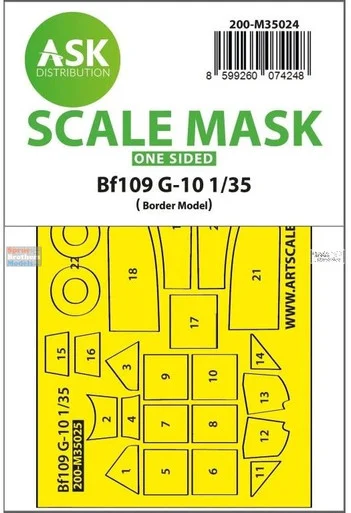 ASKM35024 1:35 ASK/Art Scale Mask - Bf109G-10 (BDM kit)