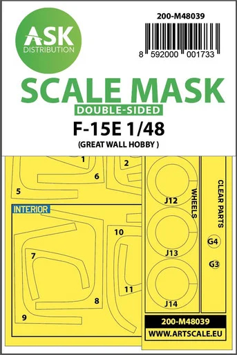 1/48 Art Scale F-15E double-sided painting mask for Great Wall Hobby