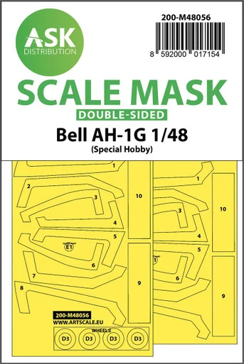 1/48 Art Scale Bell AH-1G double-sided express mask for Special Hobby