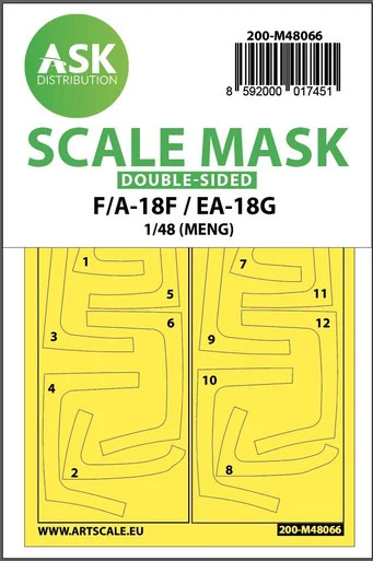 1/48 Art Scale F/A-18F Super Hornet / EA-18G Growler double-sided express mask for Meng