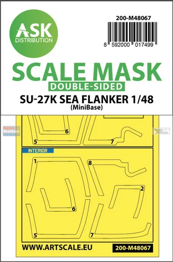 ASKM48067 1:48 ASK/Art Scale Double-Sided Mask - Su-27K Sea Flanker (MNB kit)