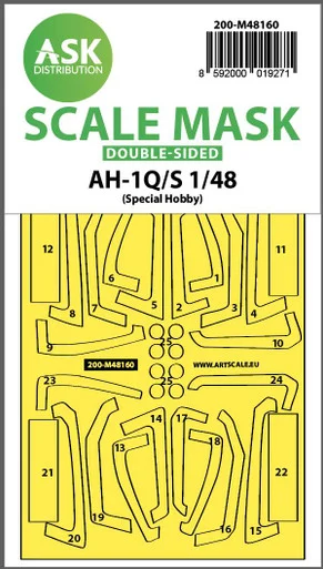 1/48 Art Scale AH-1Q/S Cobra double-sided fit express mask for Special Hobby