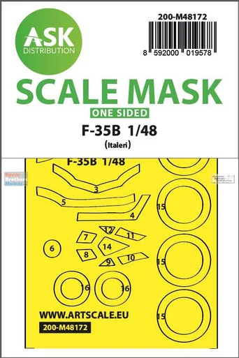 ASKM48172 1:48 ASK/Art Scale Mask - F-35B Lightning II (ITA kit)