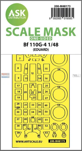 ASKM48173 1:48 ASK/Art Scale Mask - Bf110G-4 (EDU kit)