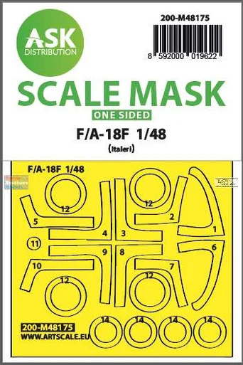 ASKM48175 1:48 ASK/Art Scale Mask - F-18F Super Hornet (ITA kit)