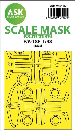 1/48 Art Scale F/A-18F double-sided express fit mask for Italeri