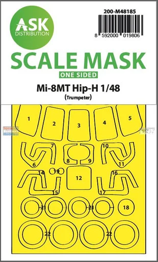 ASKM48185 1:48 ASK/Art Scale Mask - Mi-8MT Hip-H (TRP kit)