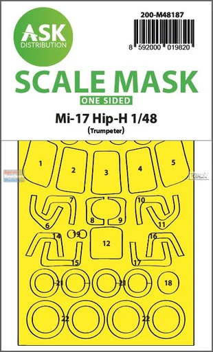 ASKM48187 1:48 ASK/Art Scale Mask - Mi-17 Hip-H (TRP kit)