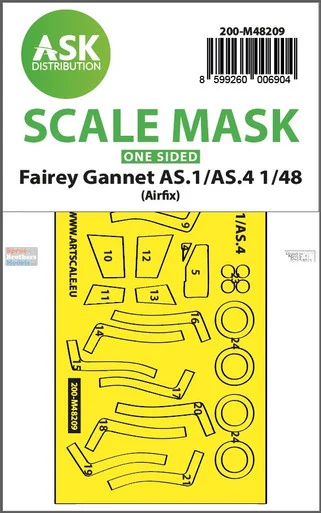 ASKM48209 1:48 ASK/Art Scale Mask - Fairey Gannet AS.1/AS.4 (AFX kit)