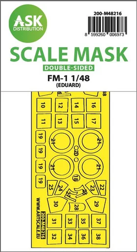 1/48 Art Scale FM-1 double-sided express fit mask for Eduard