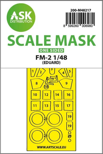 1/48 Art Scale FM-2 one-sided express fit mask for Eduard