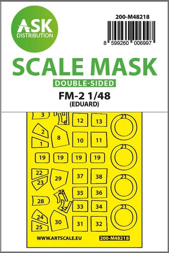 1/48 Art Scale FM-2 double-sided express fit mask for Eduard