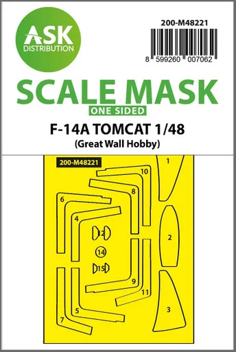 1/48 Art Scale F-14A Tomcat one-sided express fit mask for GWH