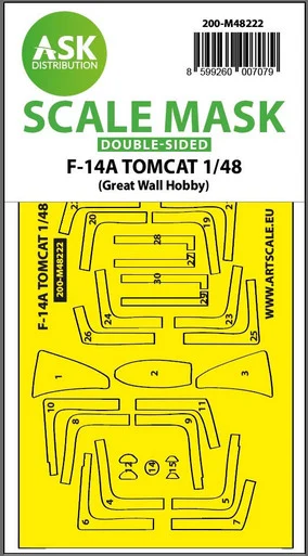 1/48 Art Scale F-14A Tomcat double-sided express fit mask for GWH