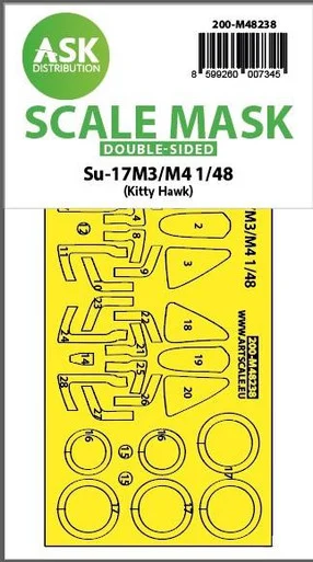 1/48 Art Scale Su-17M3/M4 double-sided express fit mask for Kitty Hawk