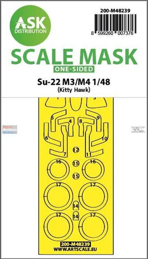ASKM48239 1:48 ASK/Art Scale Mask - Su-22M3/M4 Fitter (ZIM/KTH kit)
